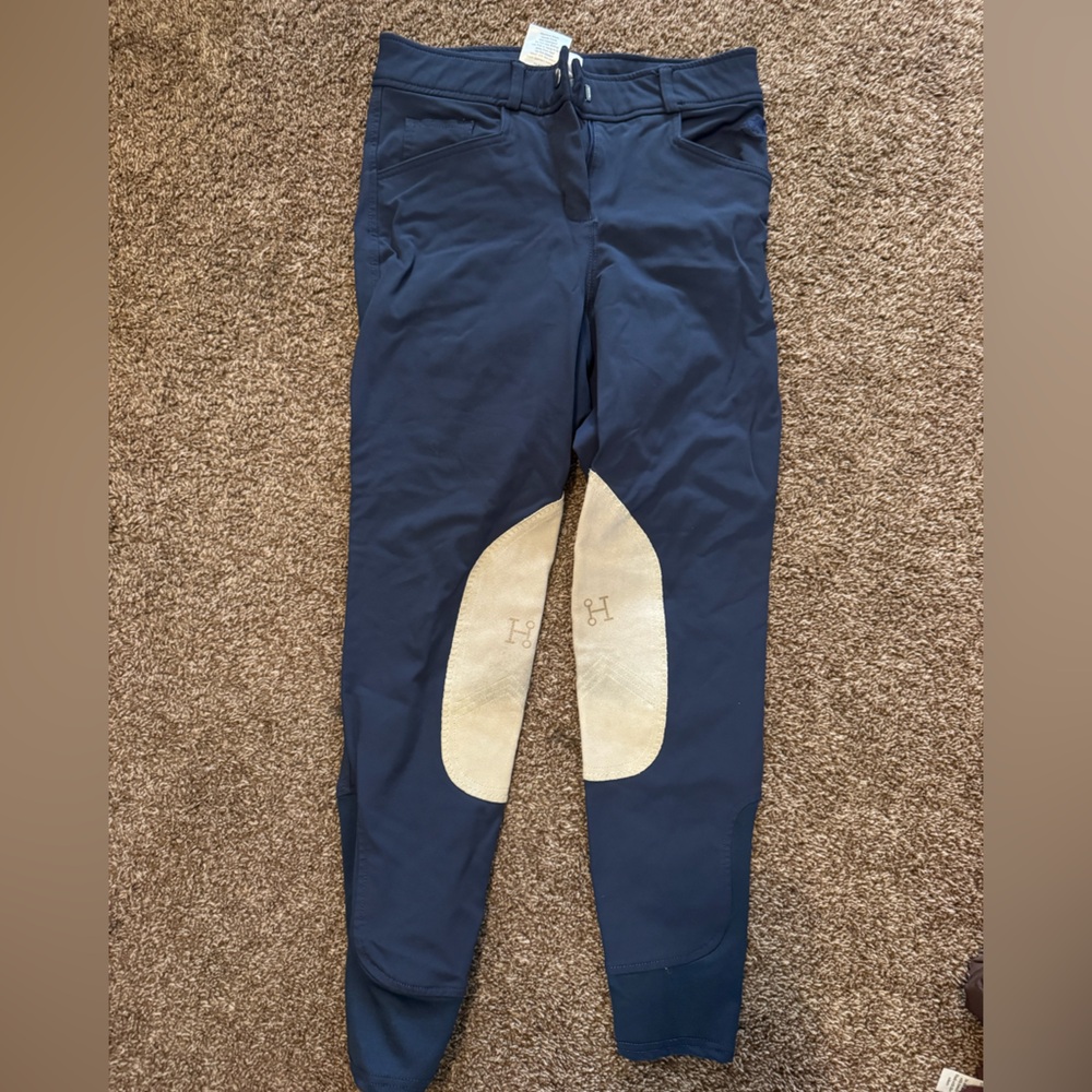 Smartpak Women's Navy Riding Pants with Beige Patch